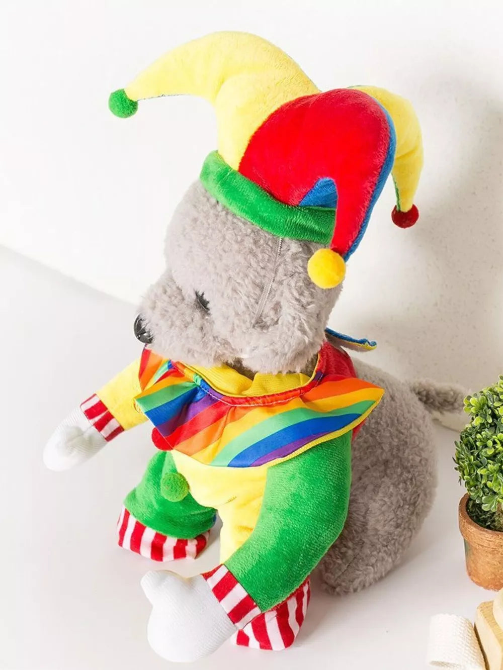 Clown pet costume alternate view