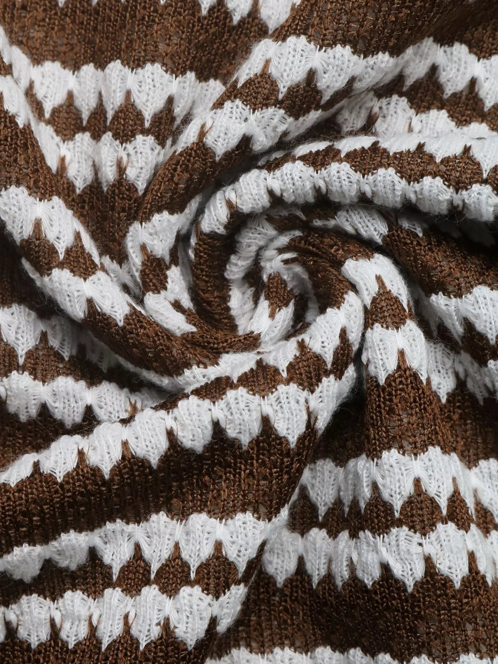 View 9 of the striped ribbed knit dress with flare sleeves.